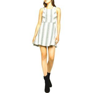 BCBGENERATION Jacquard Striped Mini Swing Dress